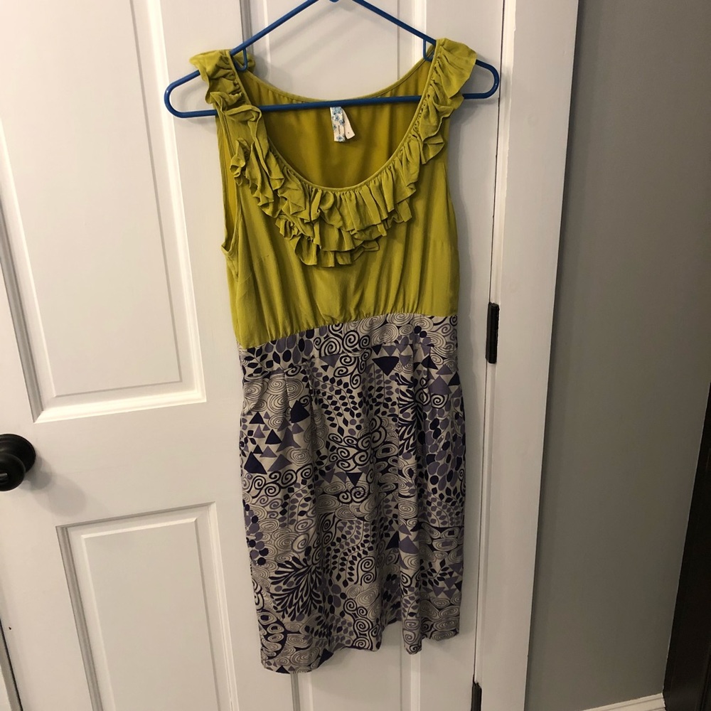 Anthropologie Maeve Seaside Fields Dress